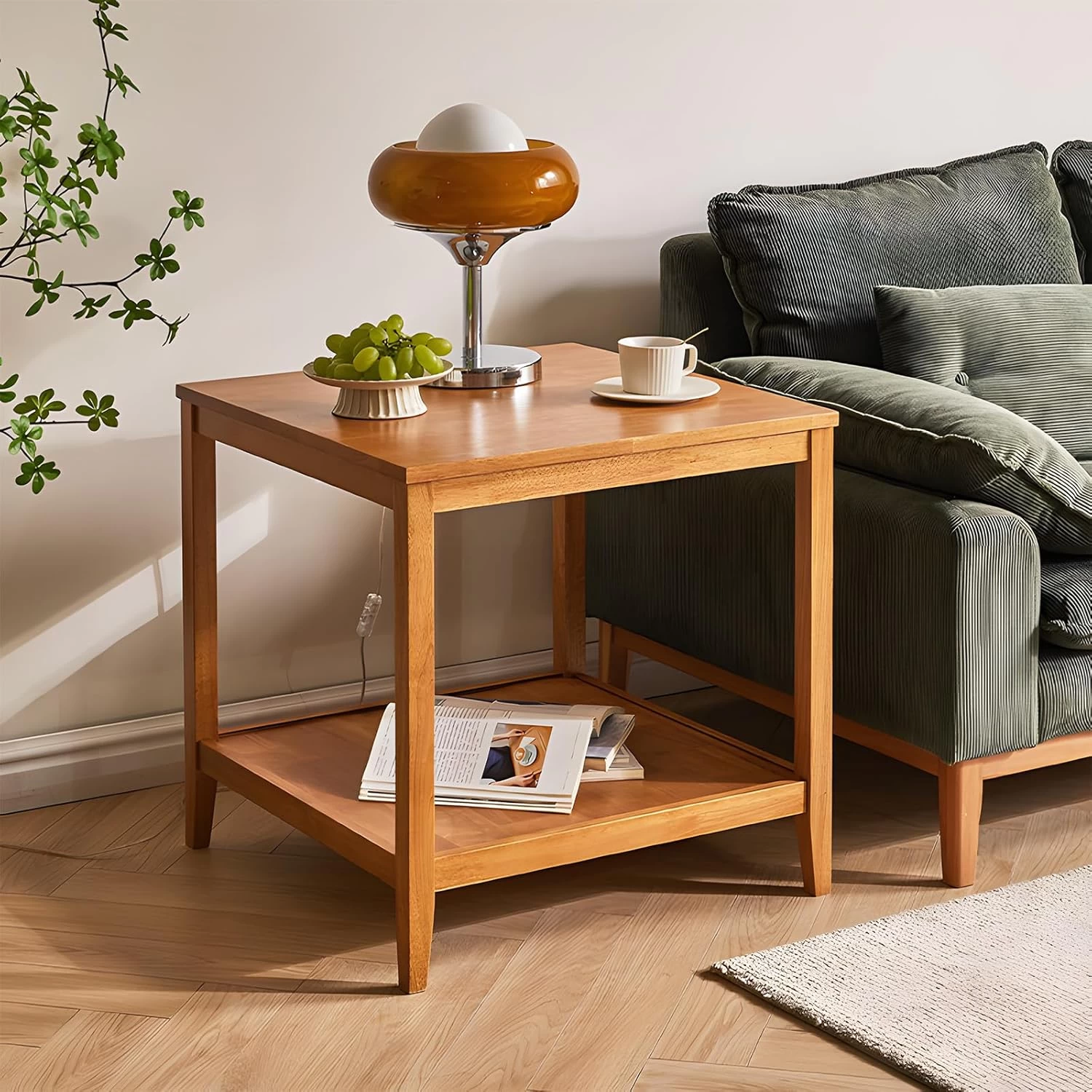 Solid Wood End Table